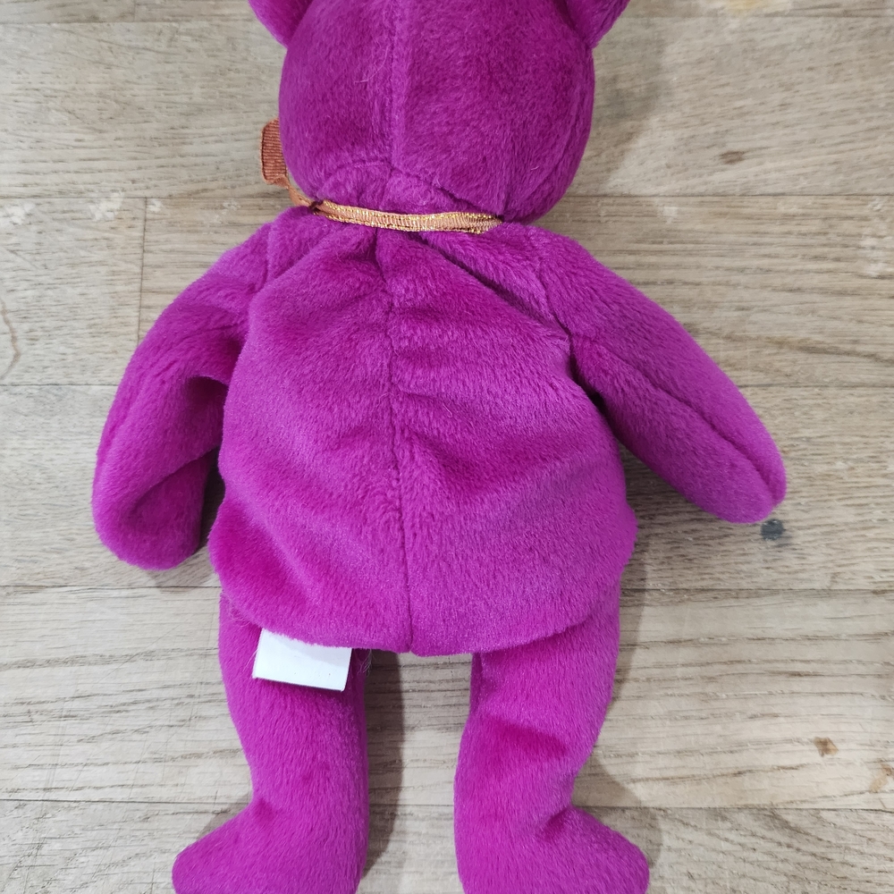 Ty Beanie Babies Millennium Bear Plush Toy - Purple - Picture 2 of 4